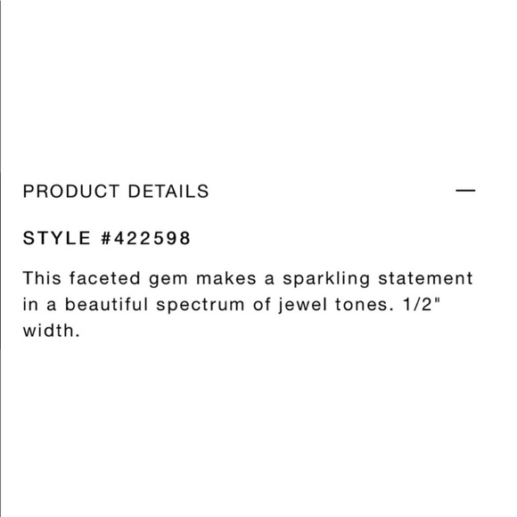 Ann Taylor Crystal statement ring size 7 - Picture 4 of 8